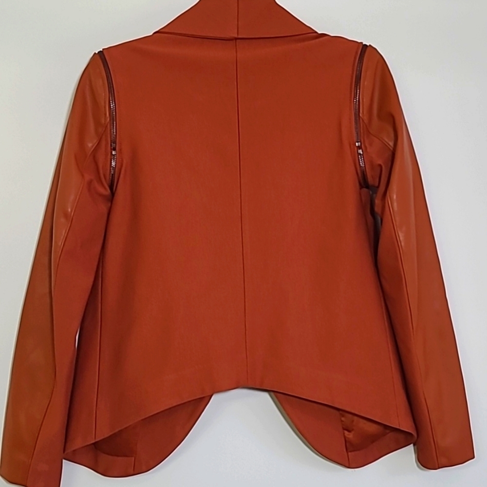 NWOT G by Giuliana copper colored cropped jacket Sz 2 or M - Picture 6 of 8